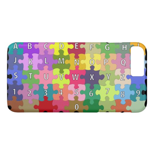 着色されたパズル Case-Mate iPhoneケース (裏面(横))