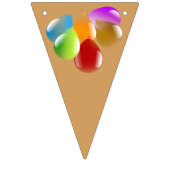 着色されたパーティーの気球 バンティングフラッグ (第3の旗)