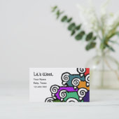 着色されたヒツジの名刺 名刺 (スタンド正面)