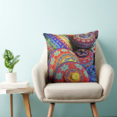 着色されたプラスチックビーズからなされるカラフルなバスケット クッション (椅子)