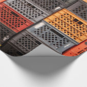 着色されたプラスチック貯蔵容器 ラッピングペーパー (角)