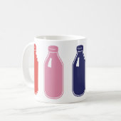 着色されたミルクのマグ コーヒーマグカップ (正面左)
