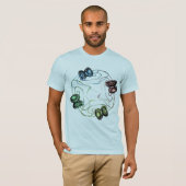 着色されたヨーヨーライト Tシャツ (正面フル)