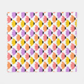 着色された円錐花序 フリースブランケット (正面(横))