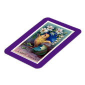 着色された卵の磁石から孵化した復活祭の雛 マグネット (左側)