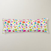 着色された台所物が付いているパターン ボディピロー (裏面)