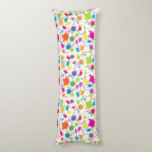 着色された台所物が付いているパターン ボディピロー (裏面 (縦))