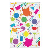 着色された台所物が付いているパターン ミニクリップボード (裏面)