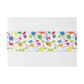 着色された台所物が付いているパターン 招待状ベリーバンド (裏面例)