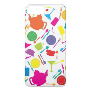 着色された台所物が付いているパターン iPhone 8 PLUS/7 PLUSケース