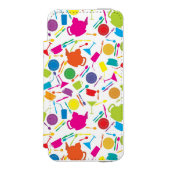 着色された台所物が付いているパターン INCIPIO iPhoneウォレットケース (フォリオ 正面)