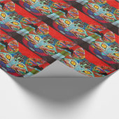 着色された子猫 ラッピングペーパー (角)