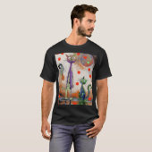 着色された子猫 Tシャツ (正面フル)