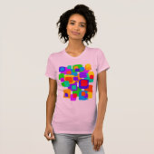 着色された正方形 Tシャツ (正面フル)