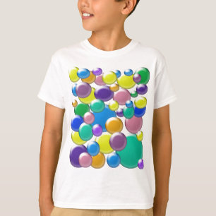 着色された泡子供のワイシャツ Tシャツ