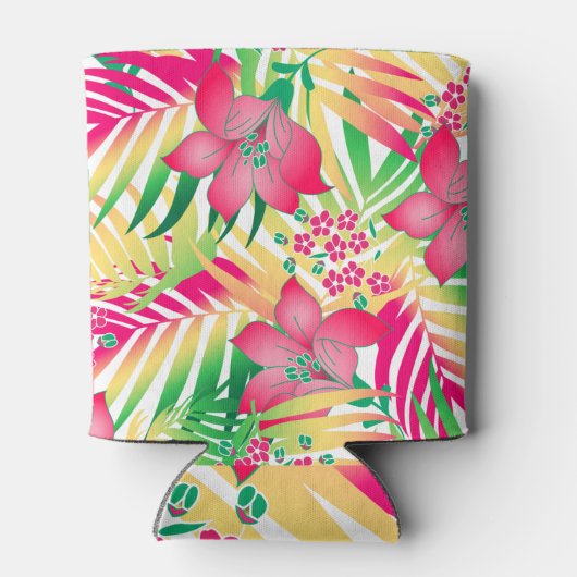 着色された熱帯性花 缶クーラー (裏面)