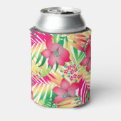 着色された熱帯性花 缶クーラー (缶裏面)