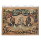 着色された競争1881年のFrederickの英雄Douglass カレンダー (カバー)
