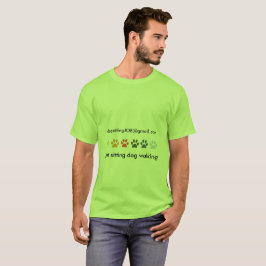 着色された足の動物の世話人ペット付き添い Tシャツ