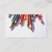 着色された鉛筆の十分にカスタマイズ可能な名刺 名刺 (裏面)