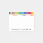 着色された鉛筆の完全さ ポストイット (正面)