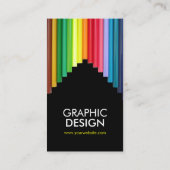 着色された鉛筆の芸術家のイラストレーターの名刺 名刺 (裏面)