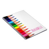 着色された鉛筆 ノートブック (右側)