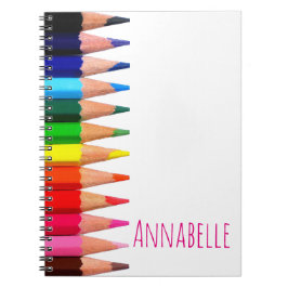 着色された鉛筆 ノートブック