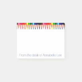 着色された鉛筆 ポストイット