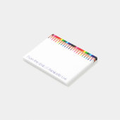 着色された鉛筆 ポストイット (アングル)