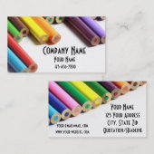 着色された鉛筆 名刺 (正面/裏面)