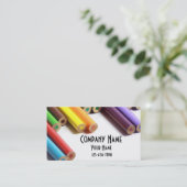 着色された鉛筆 名刺 (スタンド正面)