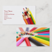 着色された鉛筆 名刺 (正面/裏面)