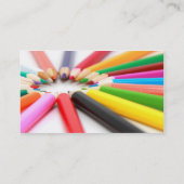 着色された鉛筆 名刺 (裏面)