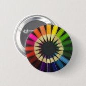 着色された鉛筆 缶バッジ (正面&裏面)