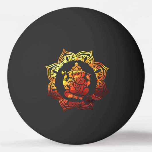 着色された黙想 卓球ボール (正面)