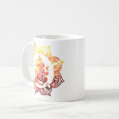 着色された13黙想 コーヒーマグカップ (正面左)