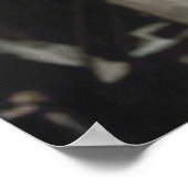 着色された1968年ヨーロッパの若いカップルポートレート ポスター (角)