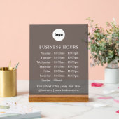 着色された | ロゴと営業時間 | アクリル記号 アクリルサイン (ウェディング)