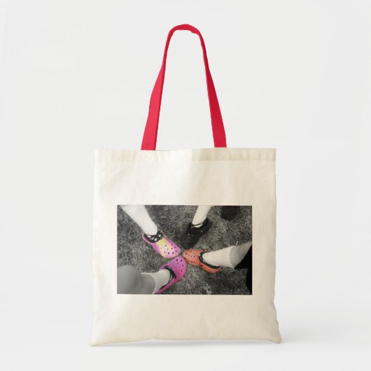 着色されたCrocs及び柔らかい靴のバッグ トートバッグ (正面)