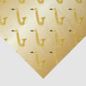 着色されるサクソフォーンの金ゴールド 薄葉紙 (詳細)