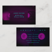 着色されるレトロの技術のモダン 名刺 (正面/裏面)