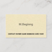 着色される専門凸版印刷のクリーム 名刺 (裏面)