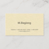 着色される専門凸版印刷のクリーム 名刺 (正面)