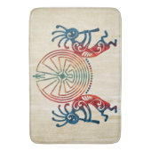 着色される当惑のココペリ/人 + あなたのアイディア バスマット (正面縦)