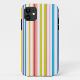 着色される数々の縞で飾ります iPhone 11 ケース