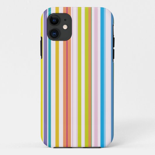 着色される数々の縞で飾ります Case-Mate iPhoneケース (裏面)