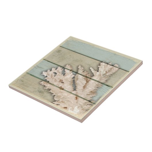 着色される珊瑚クリーム タイル (側面)