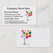 着色される螺線形のエコgraphic.png木は渦巻きます 名刺 (正面/裏面)