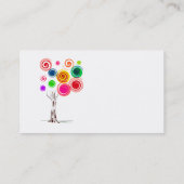 着色される螺線形のエコgraphic.png木は渦巻きます 名刺 (裏面)